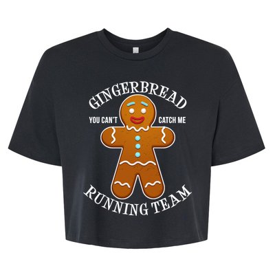 Gingerbread Running Team Bella+Canvas Jersey Crop Tee