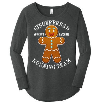 Gingerbread Running Team Women's Perfect Tri Tunic Long Sleeve Shirt