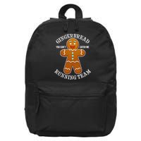 Gingerbread Running Team 16 in Basic Backpack