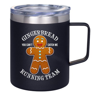 Gingerbread Running Team 12oz Stainless Steel Coffee Mug