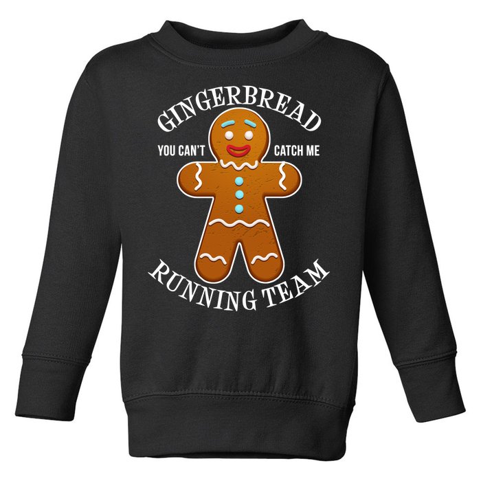 Gingerbread Running Team Toddler Sweatshirt