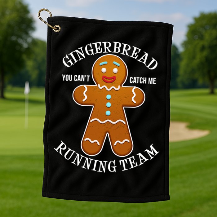 Gingerbread Running Team Golf Towel