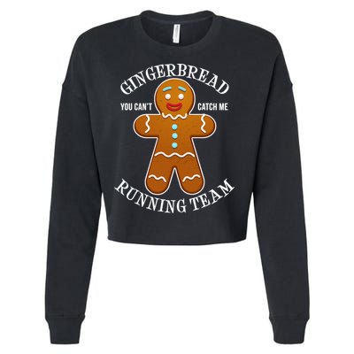 Gingerbread Running Team Cropped Pullover Crew