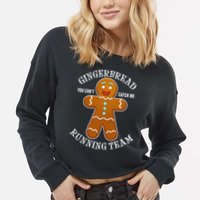 Gingerbread Running Team Cropped Pullover Crew