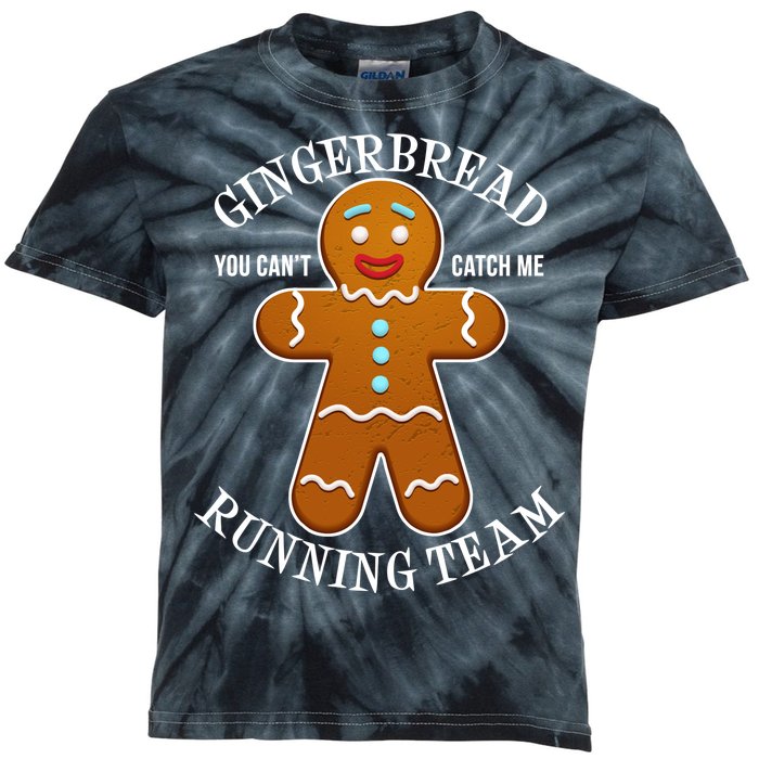 Gingerbread Running Team Kids Tie-Dye T-Shirt