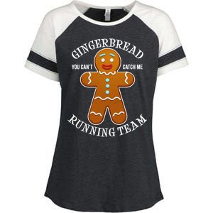 Gingerbread Running Team Enza Ladies Jersey Colorblock Tee