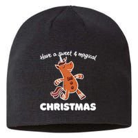 Gingerbread Unicorn Cookie Magical Christmas Sustainable Beanie