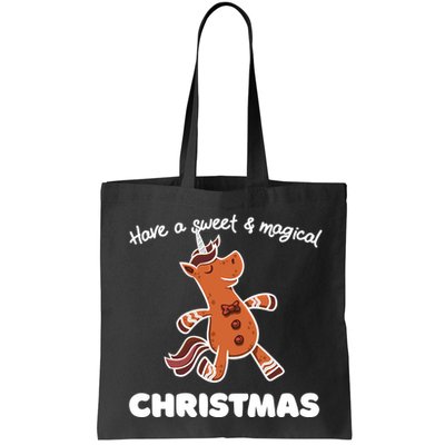 Gingerbread Unicorn Cookie Magical Christmas Bag