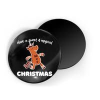 Gingerbread Unicorn Cookie Magical Christmas Magnet