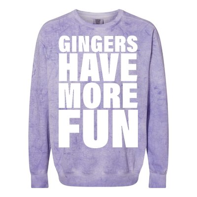 Gingers Have More Fun Colorblast Crewneck Sweatshirt