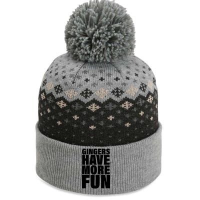 Gingers Have More Fun The Baniff Cuffed Pom Beanie