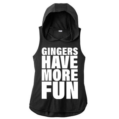 Gingers Have More Fun Ladies PosiCharge Tri-Blend Wicking Draft Hoodie Tank