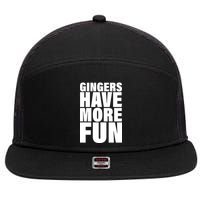 Gingers Have More Fun 7 Panel Mesh Trucker Snapback Hat