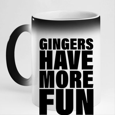 Gingers Have More Fun 11oz Black Color Changing Mug