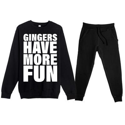 Gingers Have More Fun Premium Crewneck Sweatsuit Set