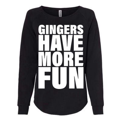 Gingers Have More Fun Womens California Wash Sweatshirt