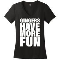 Gingers Have More Fun Women's V-Neck T-Shirt