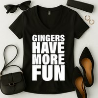 Gingers Have More Fun Women's V-Neck T-Shirt