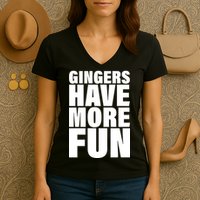 Gingers Have More Fun Women's V-Neck T-Shirt