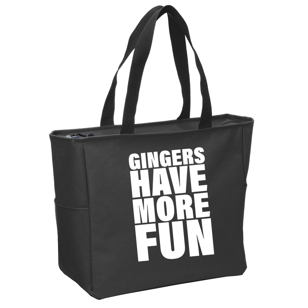 Gingers Have More Fun Zip Tote Bag