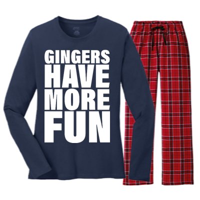 Gingers Have More Fun Women's Long Sleeve Flannel Pajama Set 