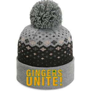 Gingers Unite St. Patrick's Day Irish The Baniff Cuffed Pom Beanie