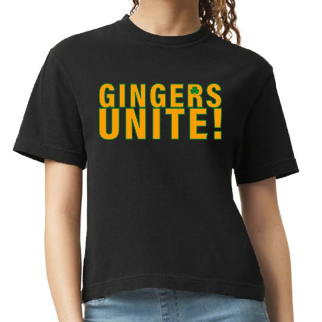 Gingers Unite St. Patrick's Day Irish Comfort Colors Boxy T-Shirt