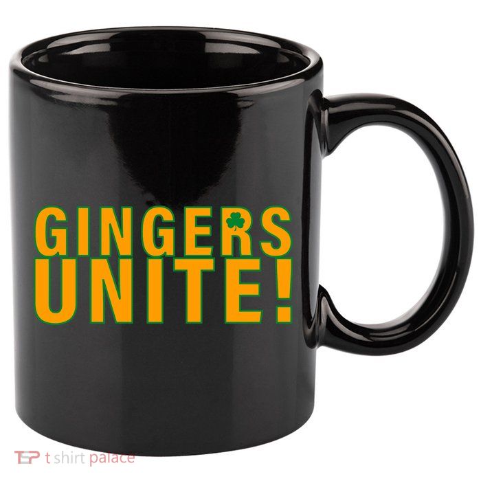 Gingers Unite St. Patrick's Day Irish 11oz C Handle Ceramic Mug