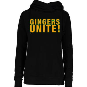 Gingers Unite St. Patrick's Day Irish Womens Funnel Neck Pullover Hood