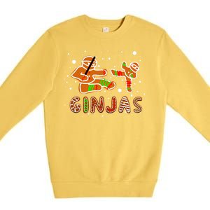 Ginjas Funny Gingerbread Christmas Premium Crewneck Sweatshirt