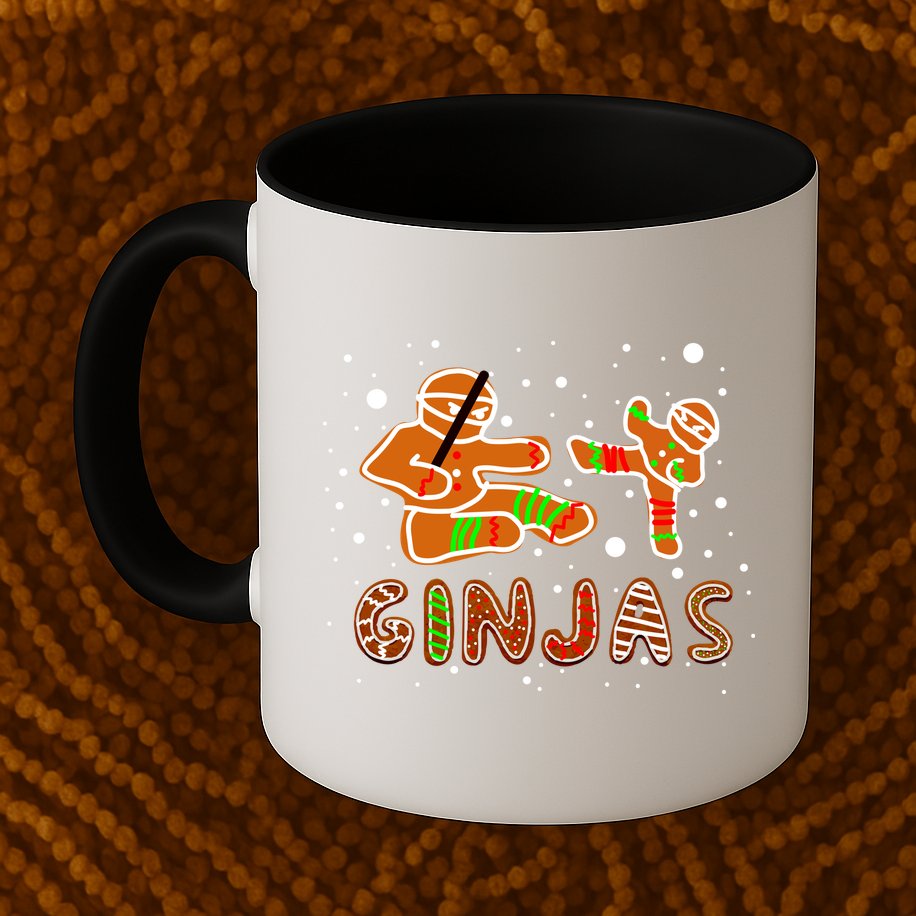 Ginjas Funny Gingerbread Christmas Mug