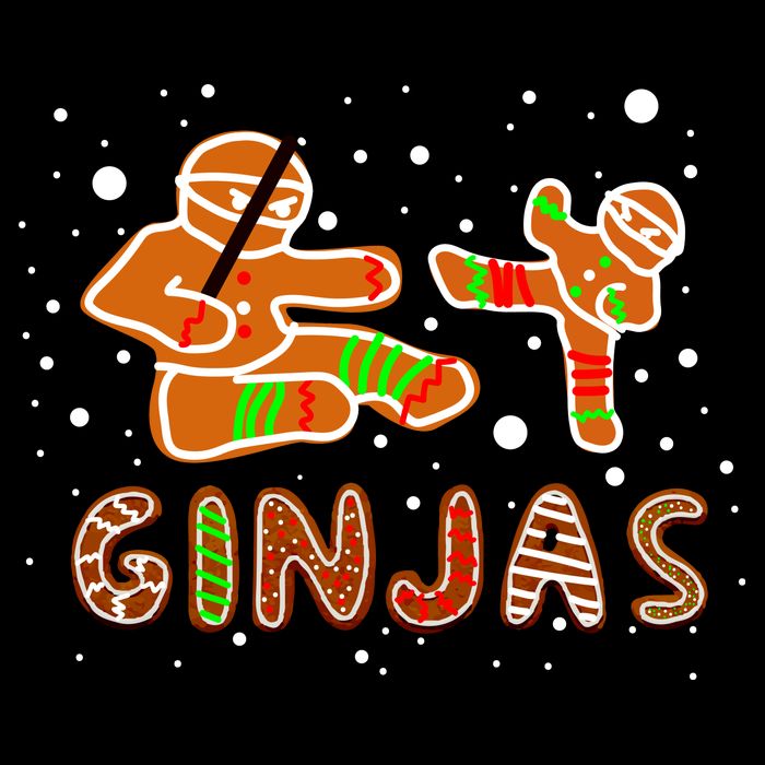 Ginjas Funny Gingerbread Christmas Mug