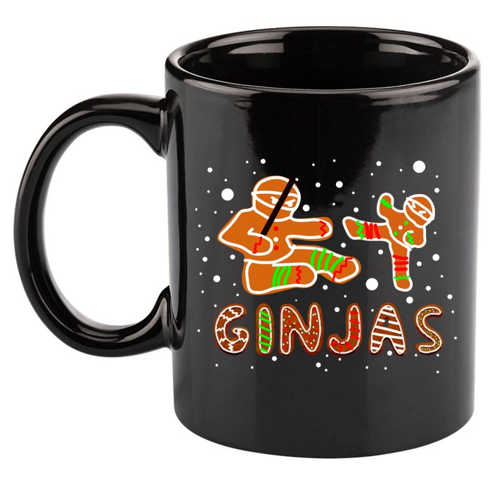 Ginjas Funny Gingerbread Christmas 11oz C Handle Ceramic Mug