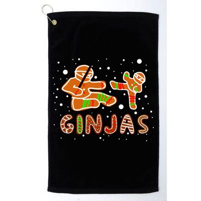 Ginjas Funny Gingerbread Christmas Golf Towel