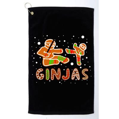 Ginjas Funny Gingerbread Christmas Platinum Collection Golf Towel