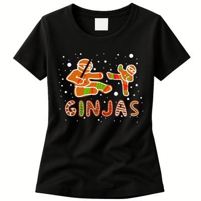 Ginjas Funny Gingerbread Christmas Womens T-Shirt
