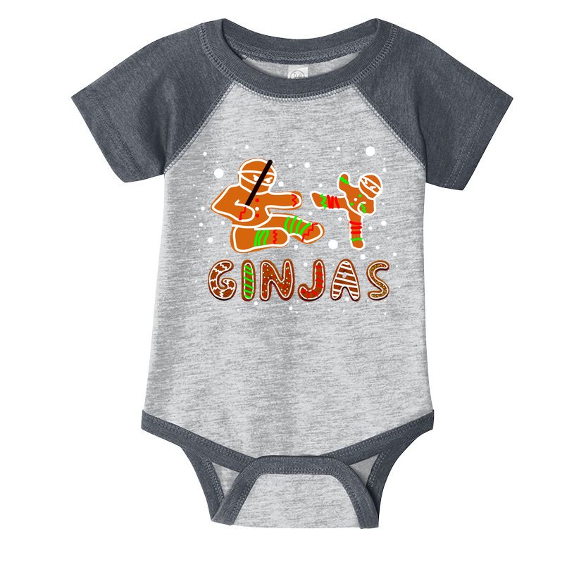Ginjas Funny Gingerbread Christmas Infant Baby Jersey Bodysuit