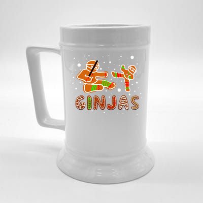 Ginjas Funny Gingerbread Christmas Beer Stein