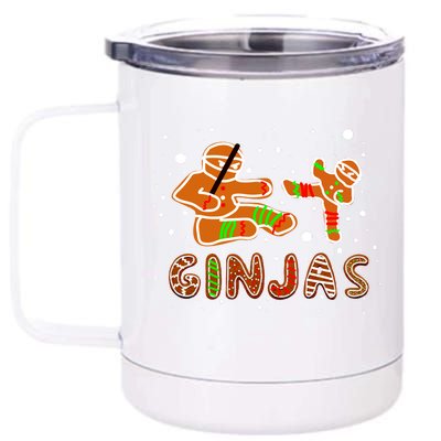 Ginjas Funny Gingerbread Christmas 12 oz Stainless Steel Tumbler Cup