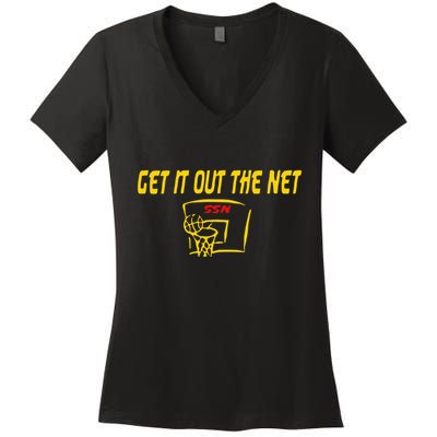 Get It Out The Net Ssn Jayo Women's V-Neck T-Shirt