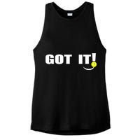 Got It Oops Yours Funny Pickleball Lovers (Front And Back) Ladies PosiCharge Tri-Blend Wicking Tank
