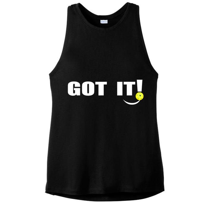 Got It Oops Yours Funny Pickleball Lovers (Front And Back) Ladies PosiCharge Tri-Blend Wicking Tank