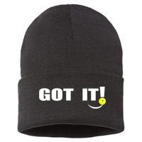 Got It Oops Yours Funny Pickleball Lovers (Front And Back) Sustainable Knit Beanie