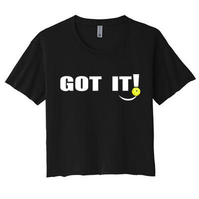 Got It Oops Yours Funny Pickleball Lovers (Front And Back) Crop Top