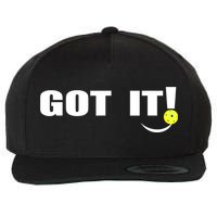Got It Oops Yours Funny Pickleball Lovers (Front And Back) Wool Snapback Cap