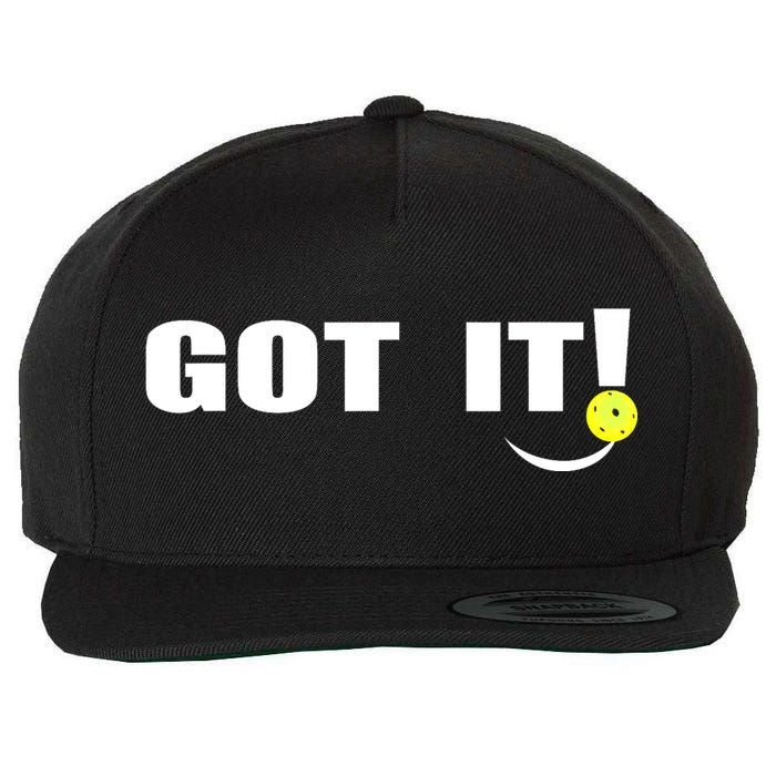 Got It Oops Yours Funny Pickleball Lovers (Front And Back) Wool Snapback Cap