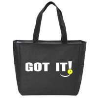 Got It Oops Yours Funny Pickleball Lovers (Front And Back) Zip Tote Bag