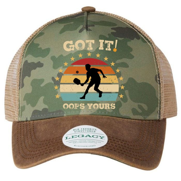 Got It Oops Yours Funny Pickleball Lovers Retro Distressed Gift Legacy Tie Dye Trucker Hat