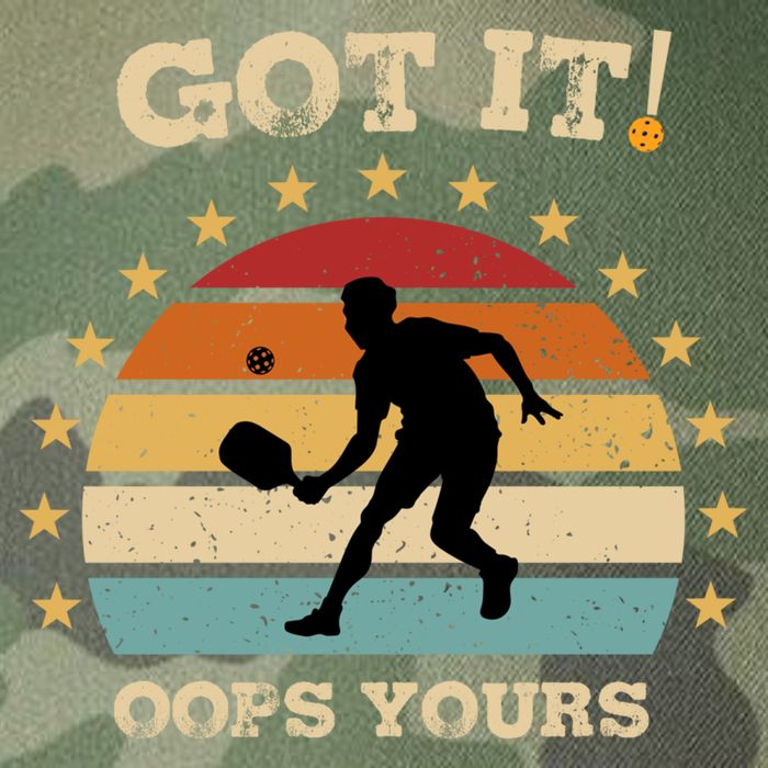 Got It Oops Yours Funny Pickleball Lovers Retro Distressed Gift Legacy Tie Dye Trucker Hat