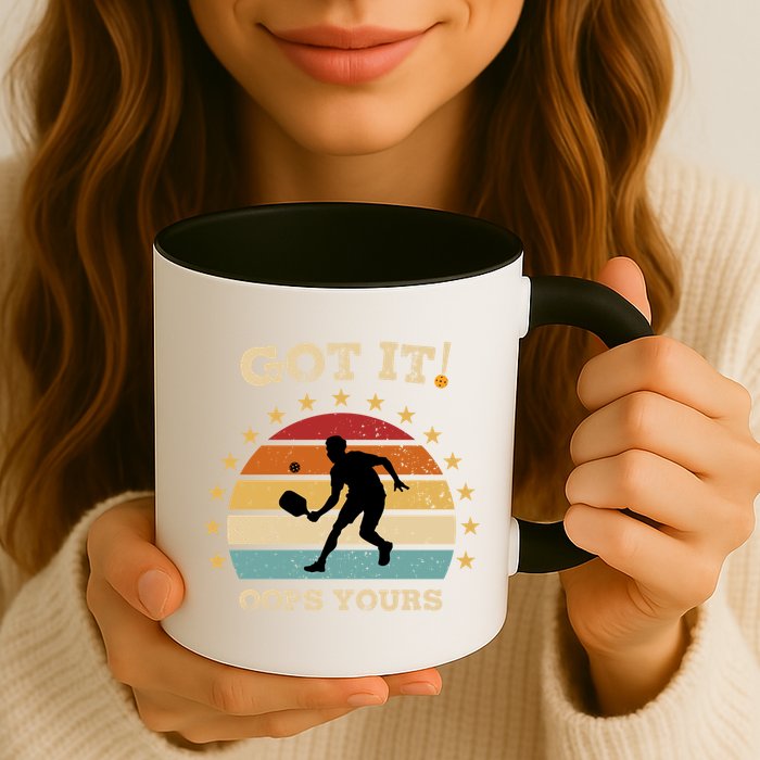 Got It Oops Yours Funny Pickleball Lovers Retro Distressed Gift Mug